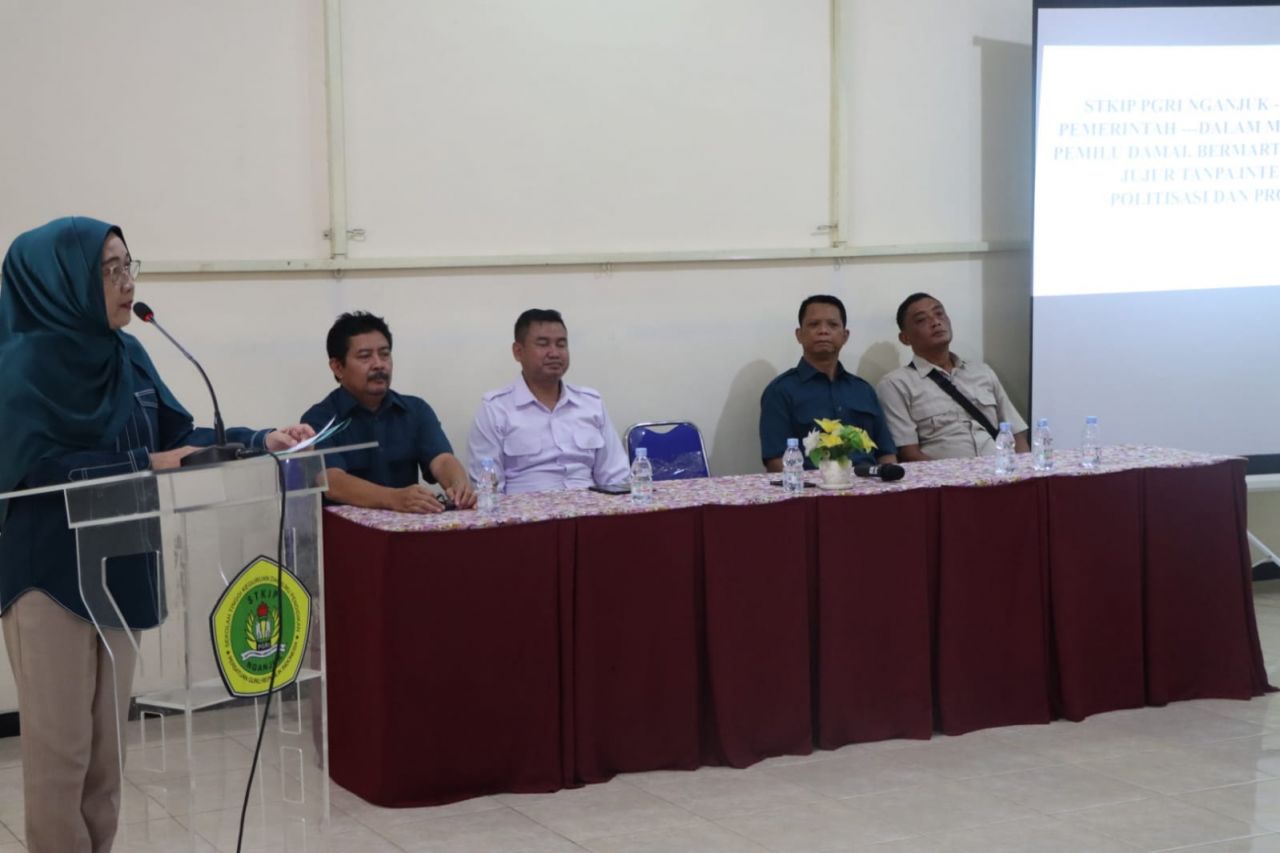 STKIP PGRI Nganjuk Deklarasi Pemilu Damai Bermartabat Adil Dan Jujur