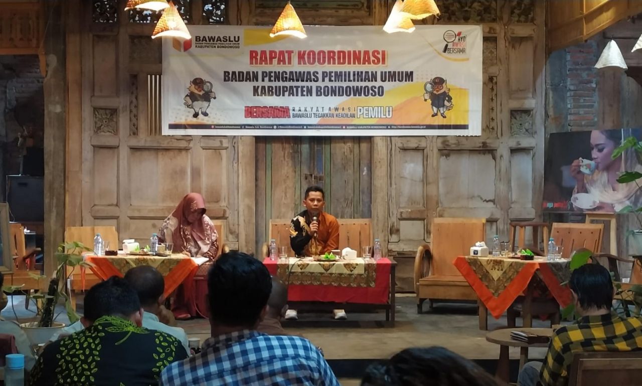 Persiapan Apel Akbar Siaga Pengawasan Pemilu Bawaslu Bondowoso