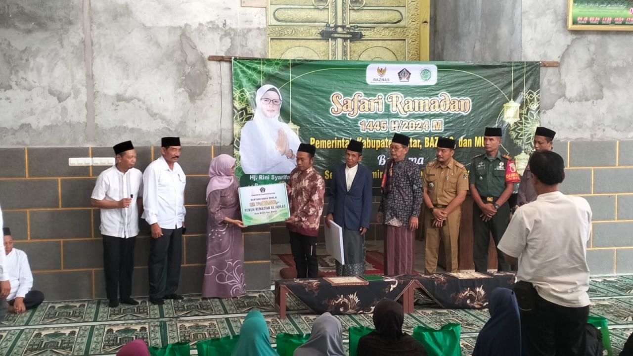 Bupati Blitar Safari Ramadan di Masjid Ussisalittaqwa dan Rukun Kematian Al Ikhlas Desa Wates