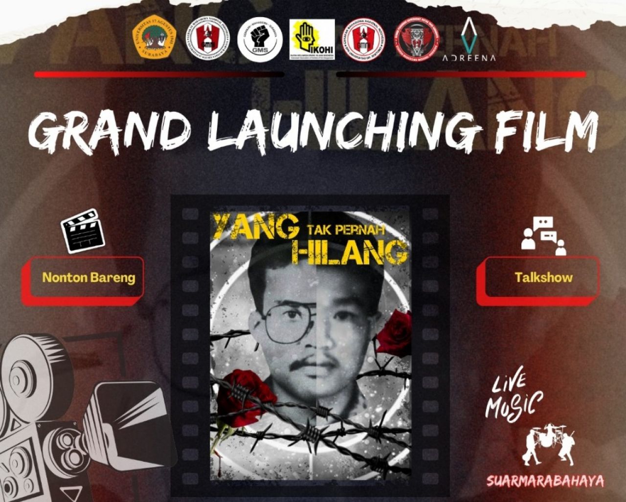 Grand Launching Film Bertajuk Yang (Tak Pernah) Hilang Diputar di Untag Surabaya