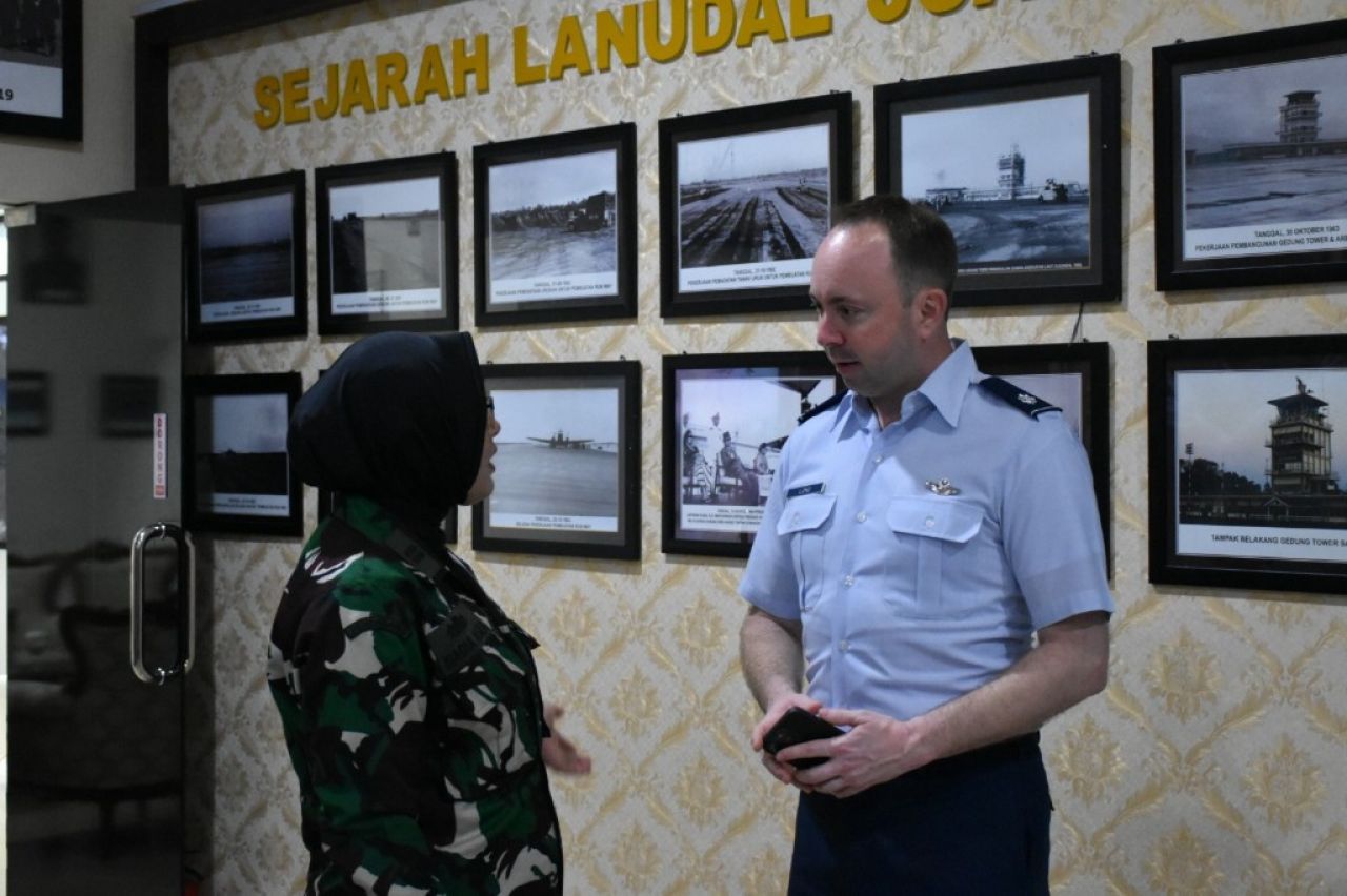 Komandan Wing Udara 2 Puspenerbal Terima Delegasi USAF Air War College