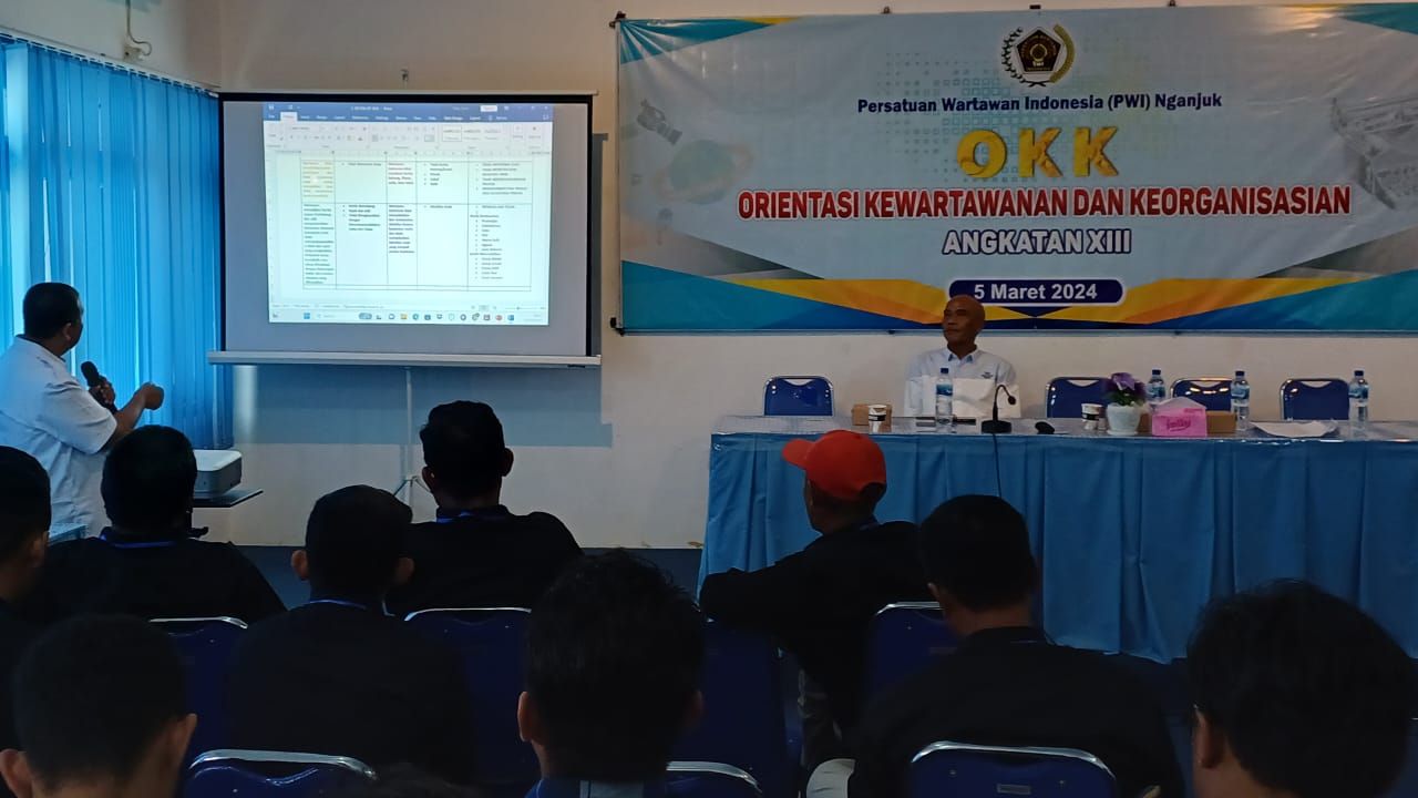 Guna Penuhi Syarat Keanggotaan PWI dan Uji Kompetensi, 30 Wartawan ikuti OKK diadakan PWI Nganjuk