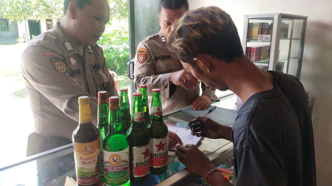 Jaga Kondusivitas Ramadan, Ribuan Liter Miras Disita Polres Nganjuk Dalam Operasi Pekat Semeru 2024