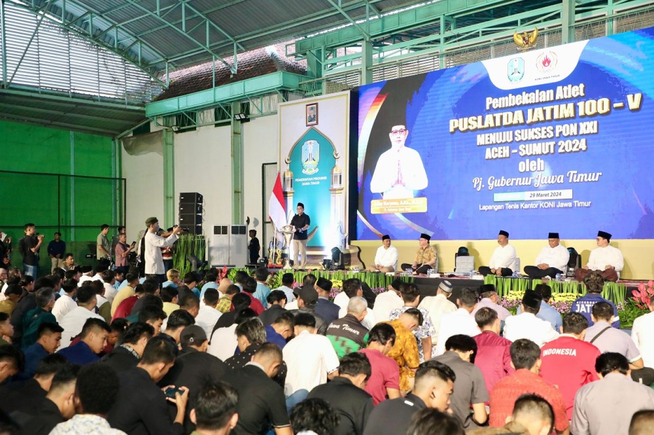 Semangati Atlet Jatim, Pj. Gubernur Adhy Optimis Jatim Umum PON XXI/2024 Aceh-Sumut