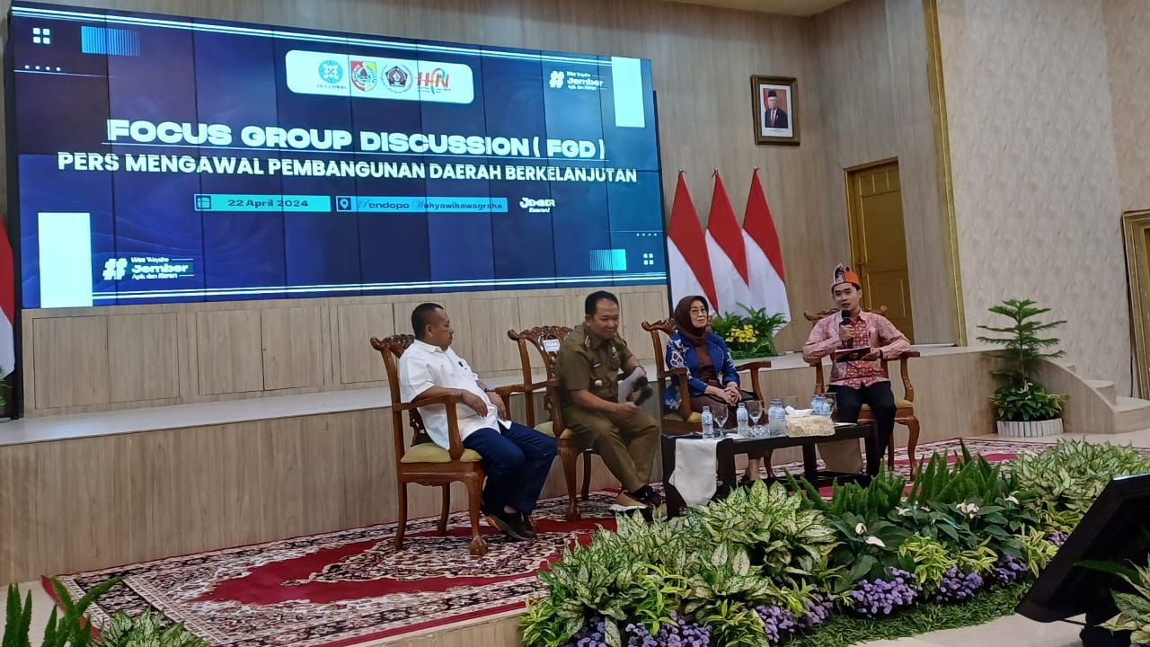 FGD Pers Mengawal Pembangunan Daerah Berkelanjutan di Pendopo Kabupaten Jember