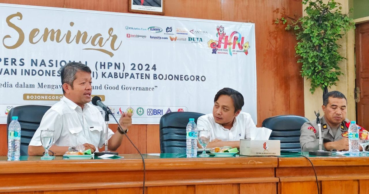 PWI Bojonegoro Gelar Seminar Literasi Media dalam Mengawal Clean and Good Governance