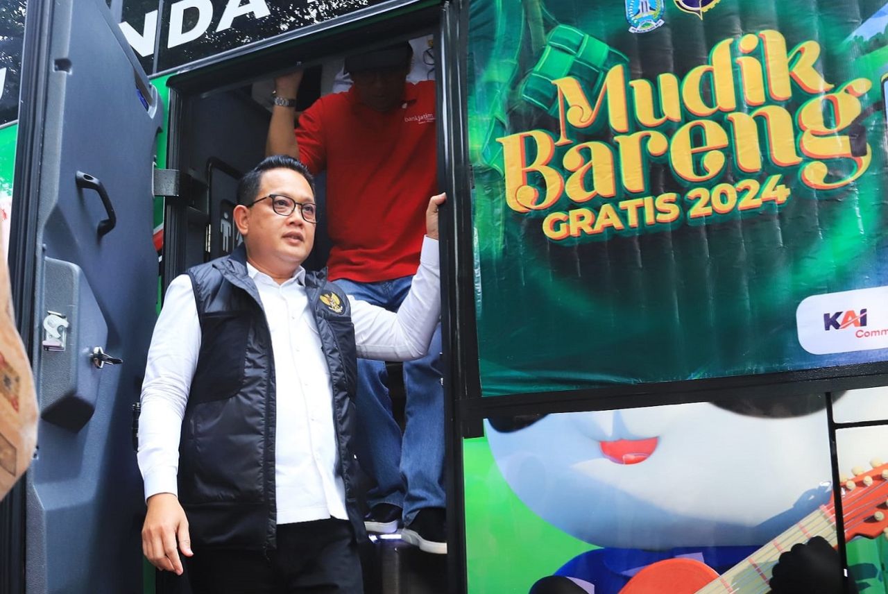 PJ Gubernur Jawa Timur Memulai Program Mudik Bareng Gratis dari Jakarta