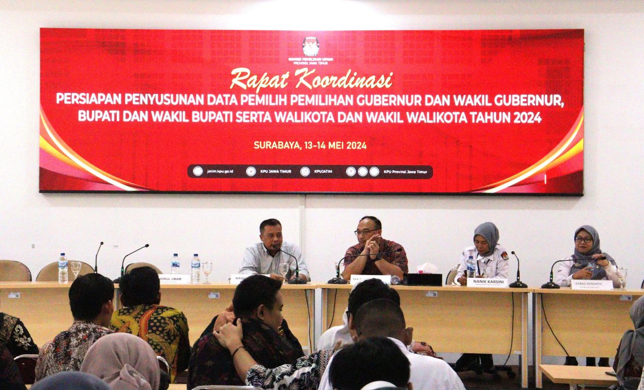 KPU Jatim Matangkan Persiapan Pemutakhiran Data Pemilih Untuk Pilkada 2024