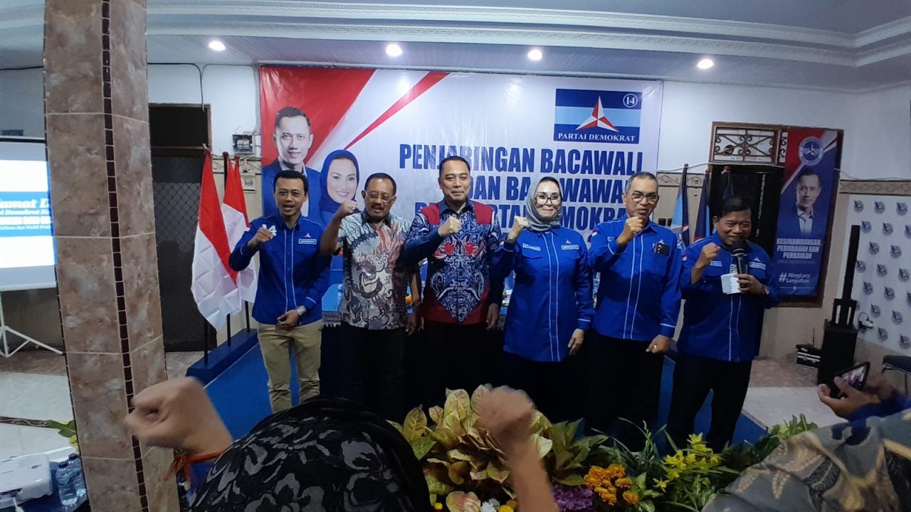 Safari Politik, Eri - Armuji Hadiri Halal Bihalal Partai Demokrat Surabaya 