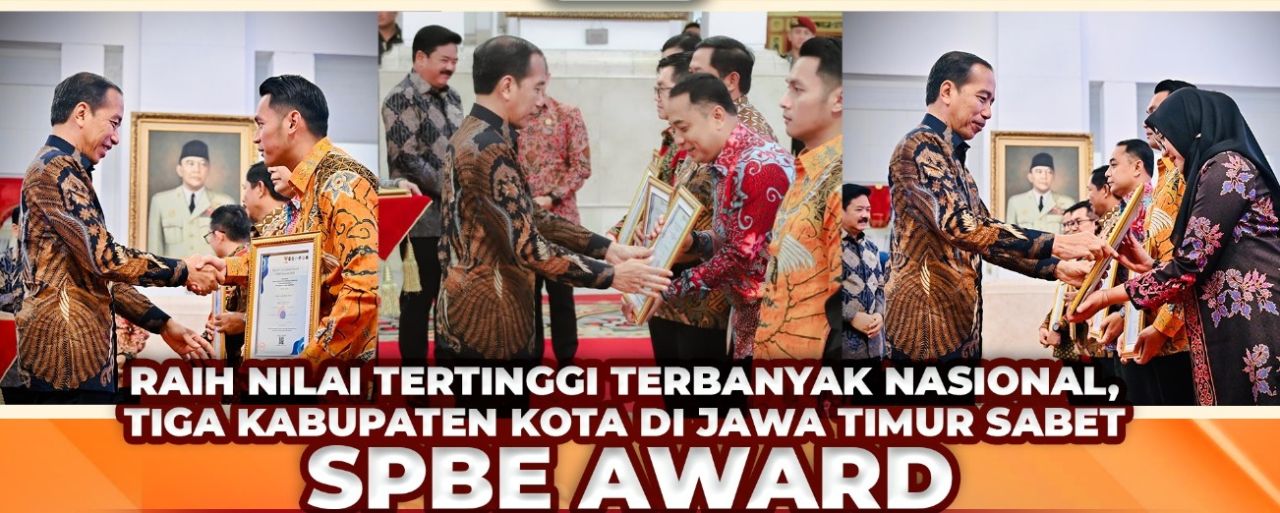 Pemprov dan Kabupaten/Kota di Jatim Dominasi Raih Predikat 10 Terbaik Digital Government Award