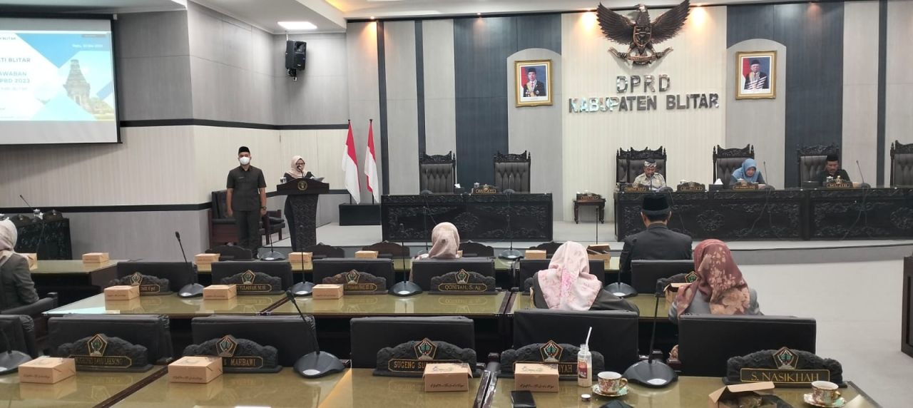 Raperda Pertanggungjawaban APBD Kabupaten Blitar 2023 Diparipurnakan