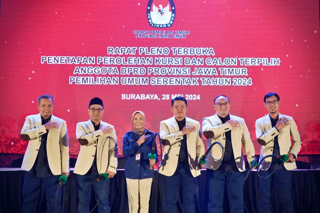PKB Raih Kursi Terbanyak, KPU Jatim Tetapkan 120 Calon Terpilih DPRD Provinsi Jawa Timur 2024-2029