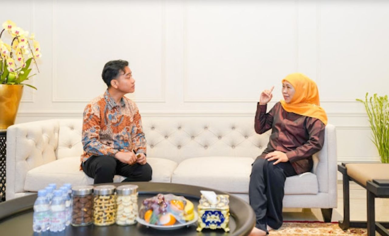 Gibran Rakabuming Raka Bertemu Khofifah Indar Parawansa di Surabaya, Bahas Sinergitas Menuju Indonesia Emas 2045
