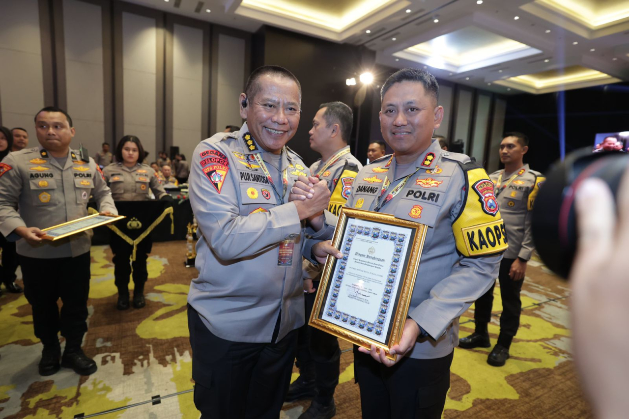 Polres Blitar Kota Raih 2 Penghargaan Sekaligus dari Polda Jatim