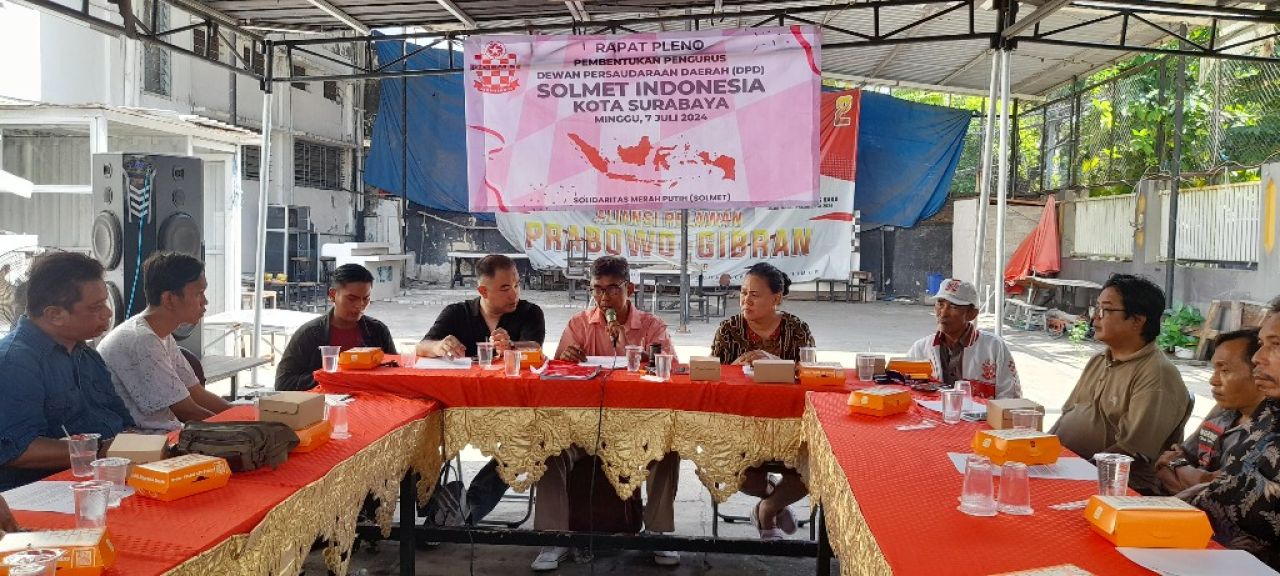 Gelar Rapat Pleno, DPD Solmet Surabaya  Bentuk Kepengurusan Periode 2024-2029