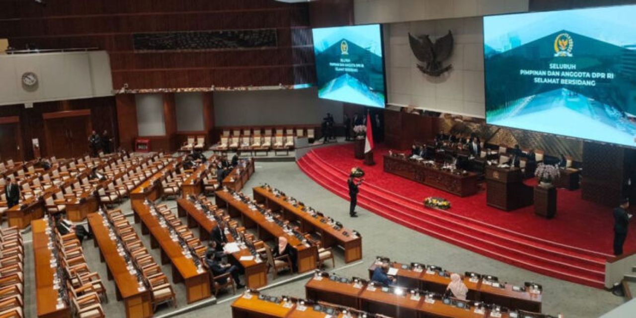 Suasana Rapat Pembentukan Pansus Hak Angket Haji 2024 di Gedung MPR/DPR/DPD, Senayan, Jakarta Pusat.