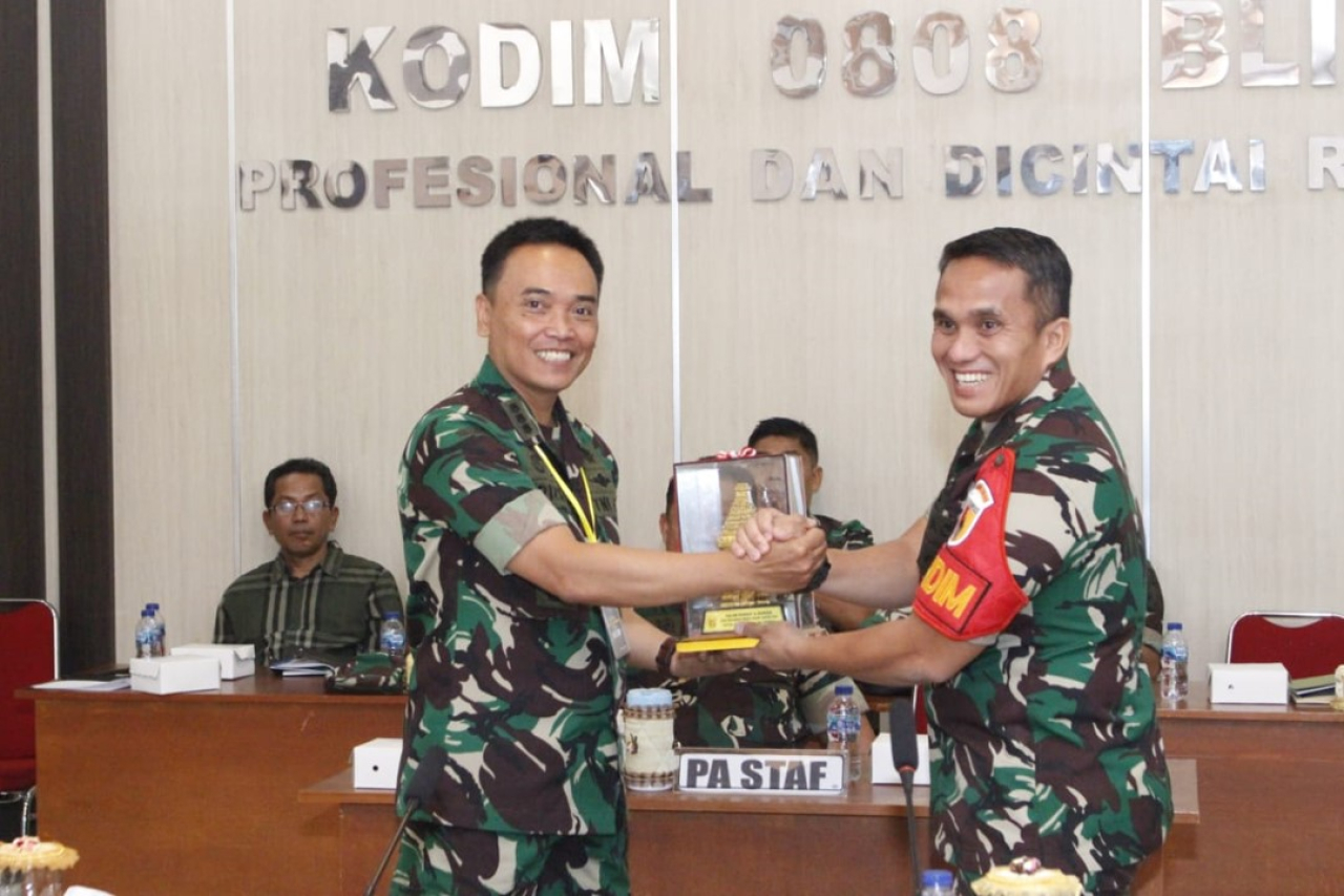 Kodim 0808/Blitar Sambut KKL Studi Wilhan Pasis Dikreg LXIV Seskoad TA. 2024