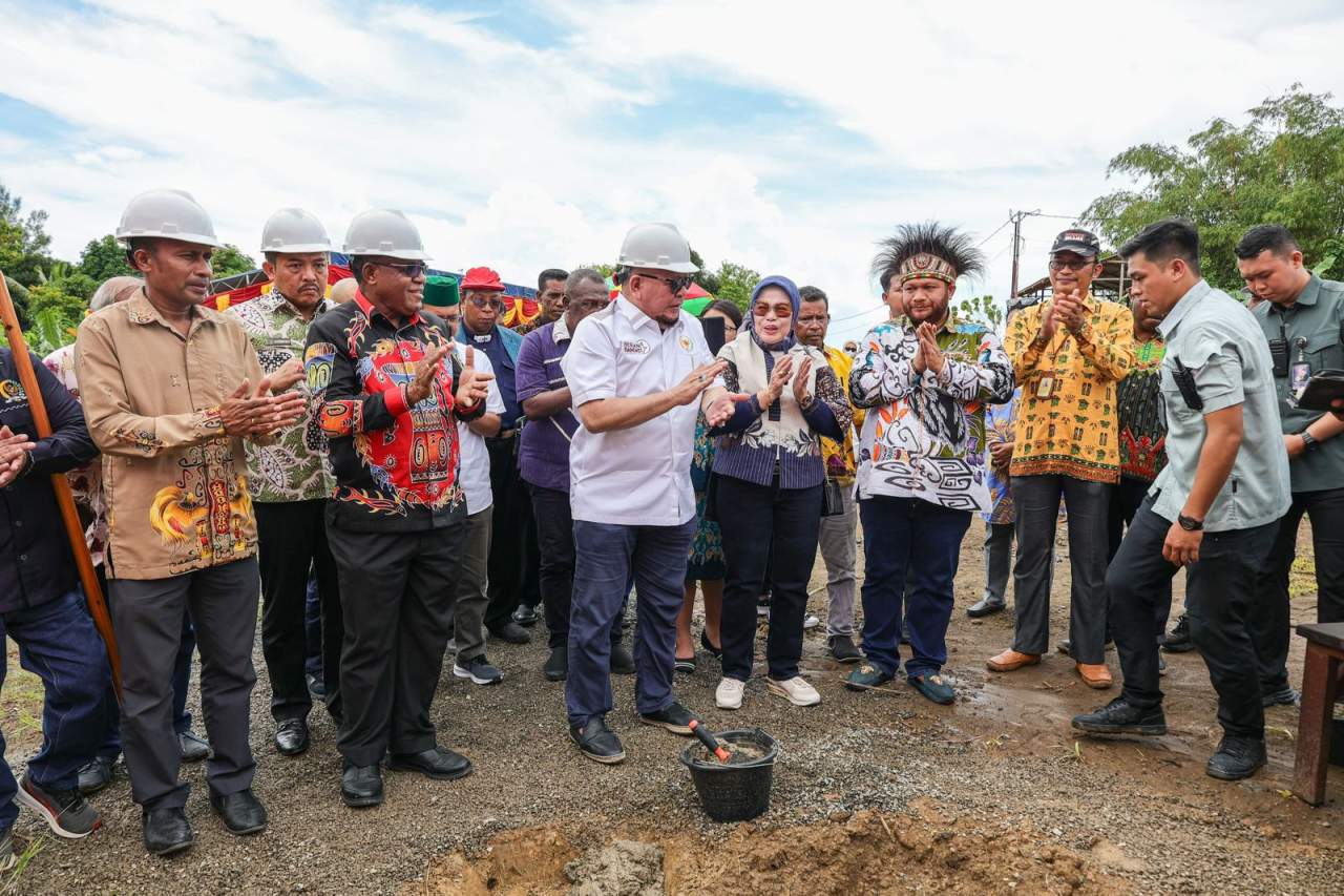 Lakukan Peletakan Batu Pertama, LaNyalla Apresiasi Papua Barat Daya Genjot SDM di Bidang Pendidikan