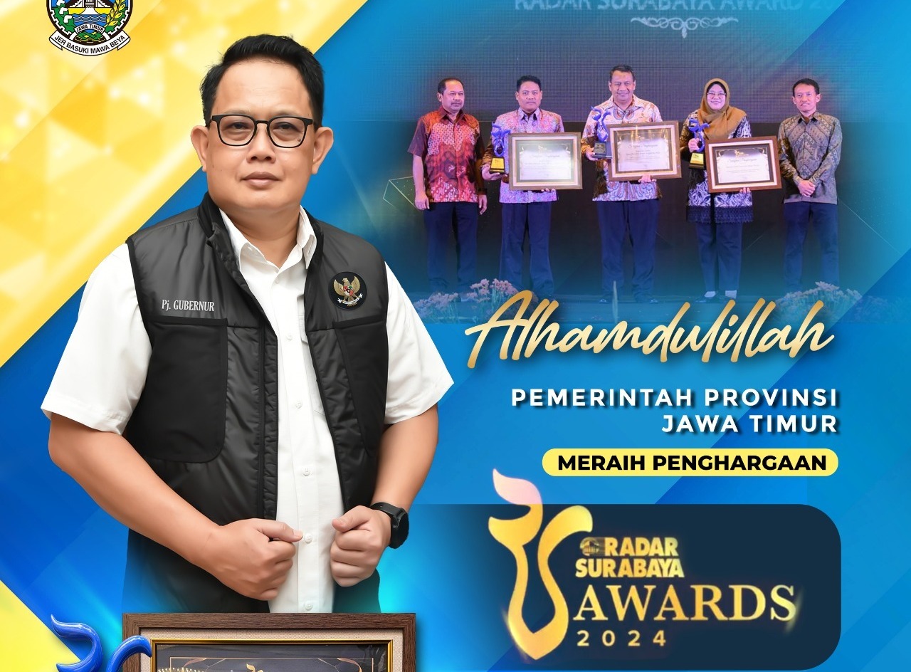 Pemprov Jatim Raih Penghargaan Radar Surabaya Award 2024