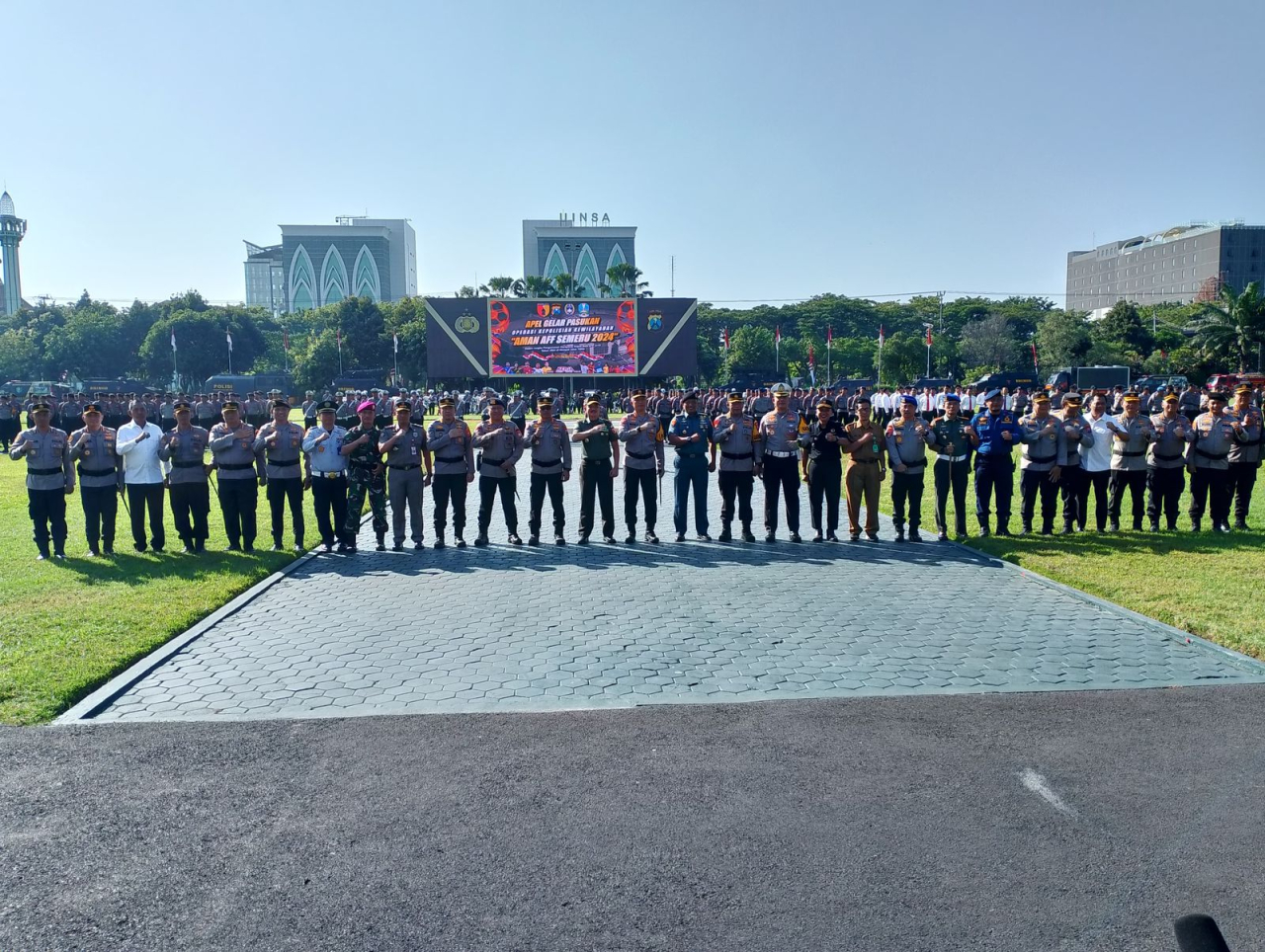 Satpol PP Jatim  Ikuti Apel Gelar Pasukan Operasi Kepolisian Kewilayahan Aman AFF Semeru 2024