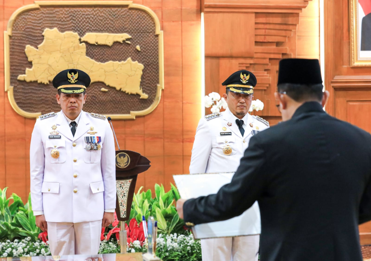 Pesan Pj Gubernur Adhy: Segera Bersinergi dan Berkoordinasi dengan DPRD dan Forkompinda Kabupaten