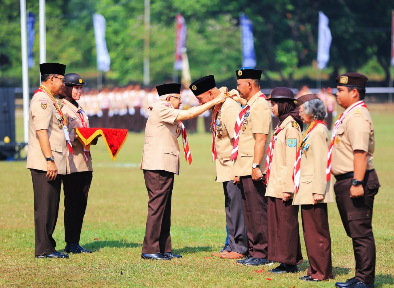 Pj. Sekdaprov Jatim Harapkan Pramuka Garda Terdepan Berjiwa Pancasila Jaga NKRI