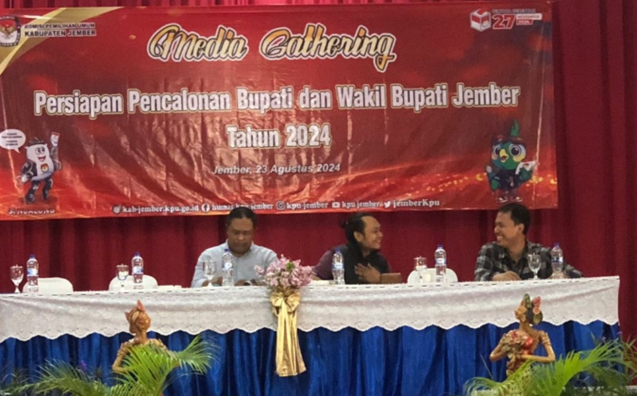 Ajak Media Sukseskan Pemilukada 2024, KPU Jember Gelar Media Gathering