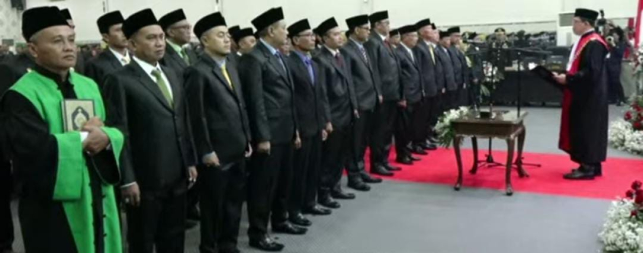 Pelantikan 45 Anggota DPRD Kabupaten Bondowoso Terpilih  Bersumpah Jalankan Amanah Rakyat