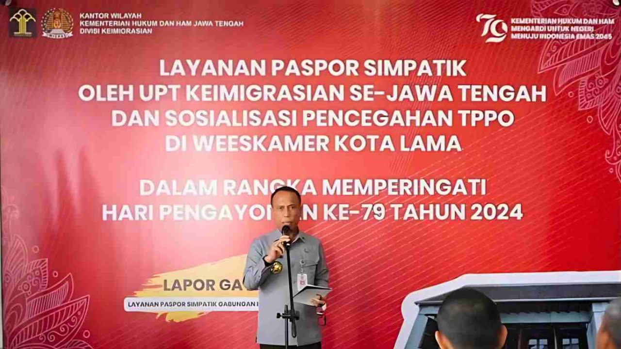 Kanwil Kemenkumham Jateng Beri Kemudahan Layanan Paspor Simpatik