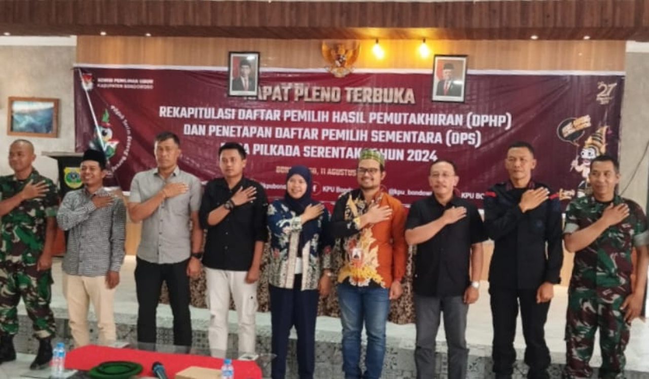 KPU Bondowoso Tetapkan 602.444 DPS Pilkada Serentak 2024