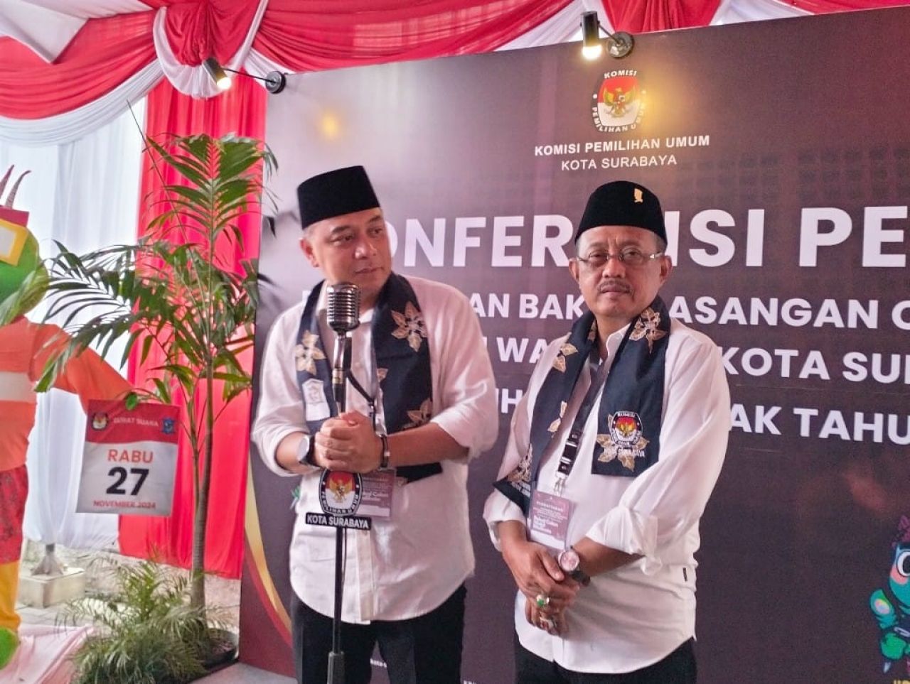 Pilkada Serentak 2024, Eri-Armuji Resmi Mendaftar ke KPU Surabaya