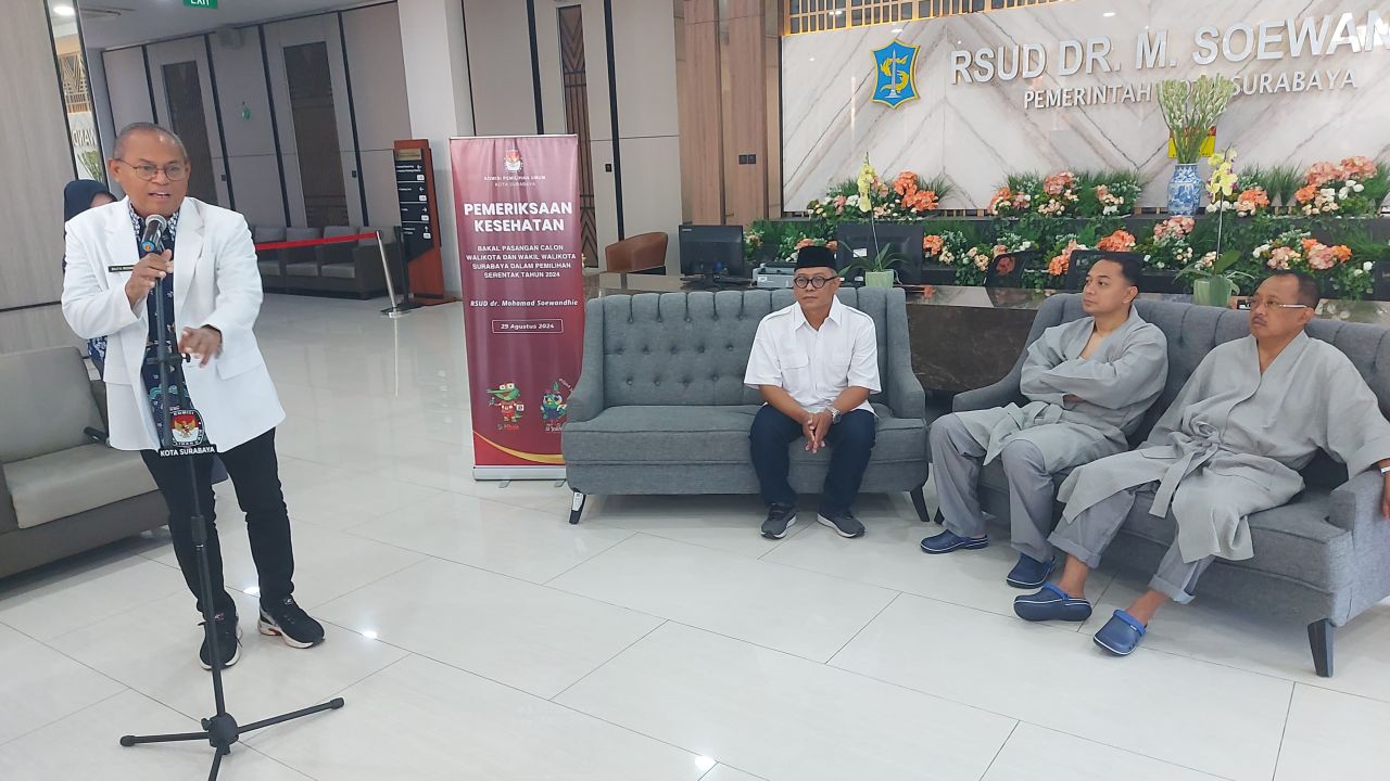 Erji Tes Kesehatan di RSUD Soewandie, Minta Doakan Lancar 