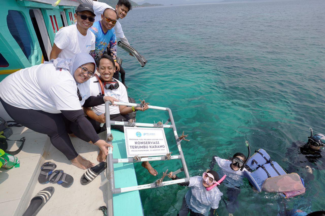 Konservasi Lingkungan, Pelindo Terminal Petikemas Tanam 632 Bibit Terumbu Karang