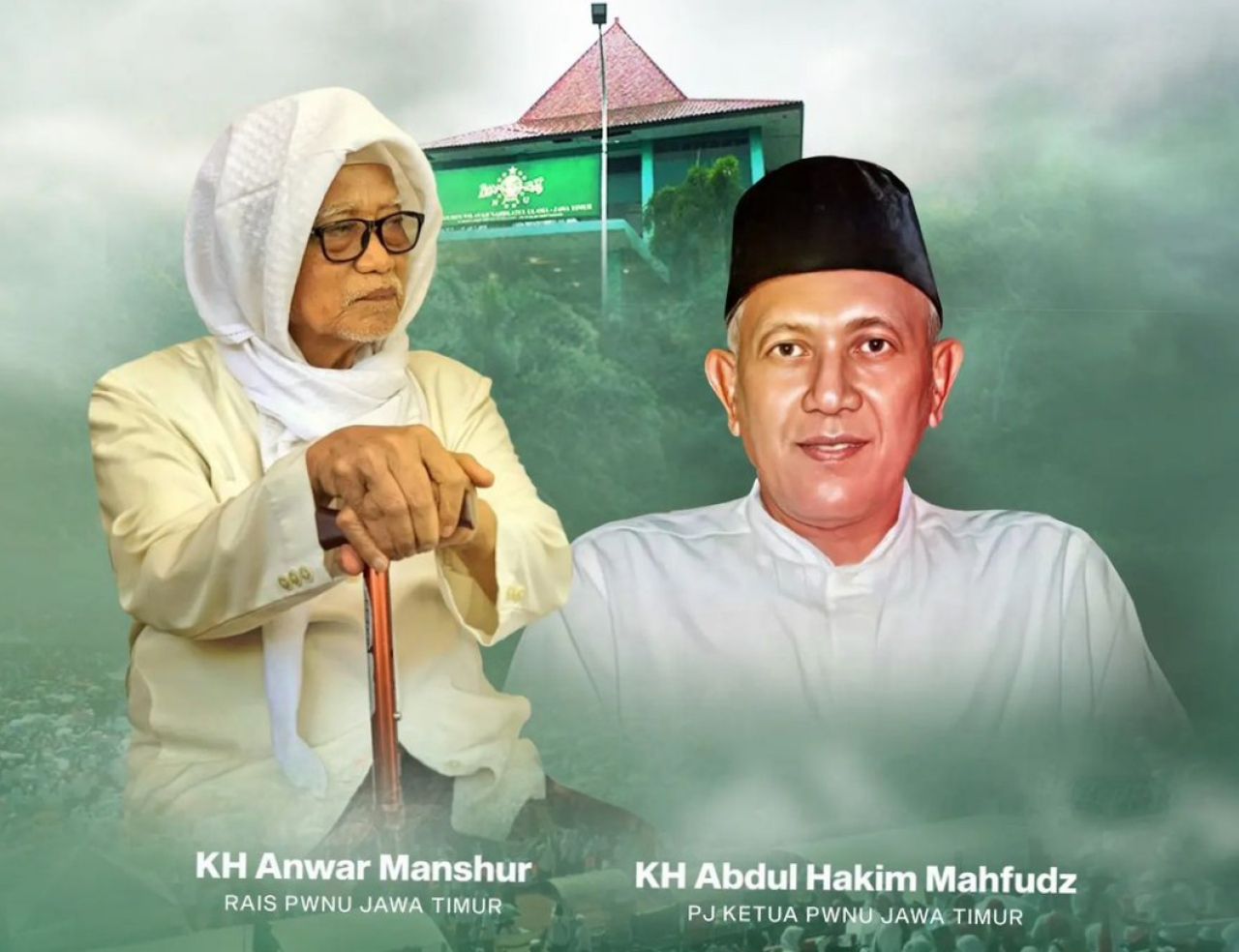 Gus Kikin dan KH Anwar Mansyur Resmi Nahkodai PWNU Jatim Masa Bakti 2024-2029