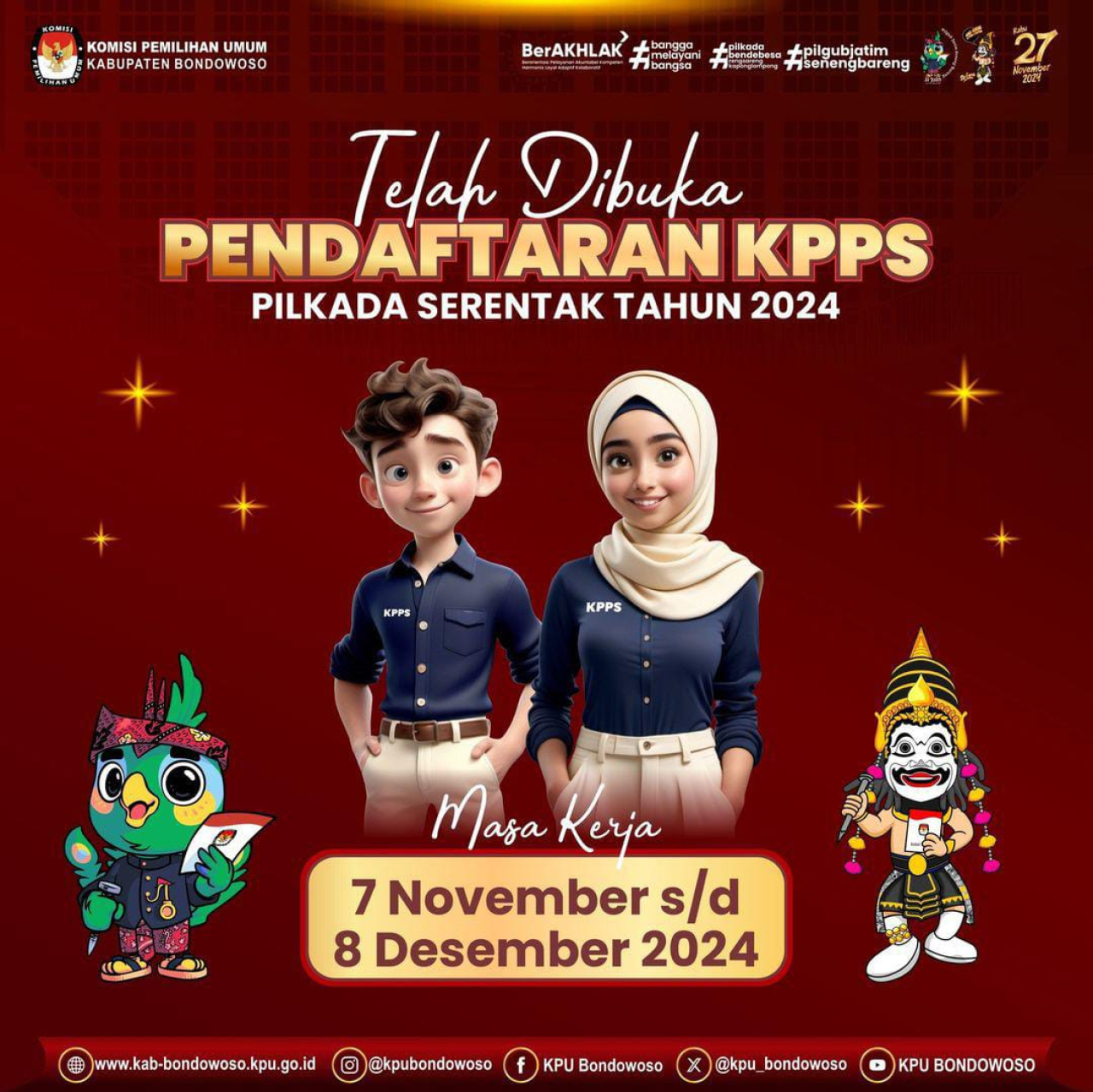 KPU Bondowoso Buka Pendaftaran KPPS Ini Jadwal Syarat dan Gajinya 