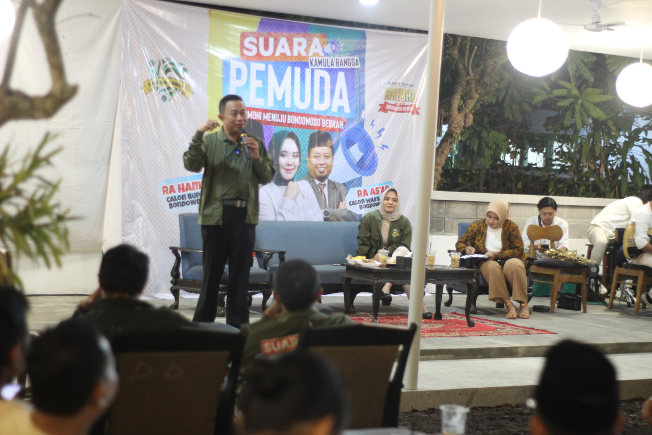 Paslon 01 Ra Hamid Hadiri Launching Kawula Bangsa Rangkul Pemuda Bondowoso 