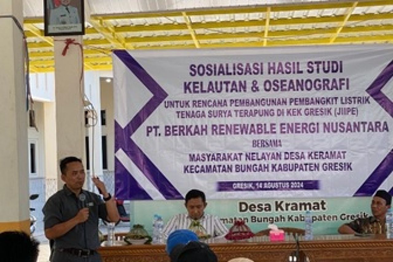 Pembangunan PLTS di JIIPE, PT BREN Gandeng PSPK UB Kaji Aspek Kelautan Dan Oceanografi