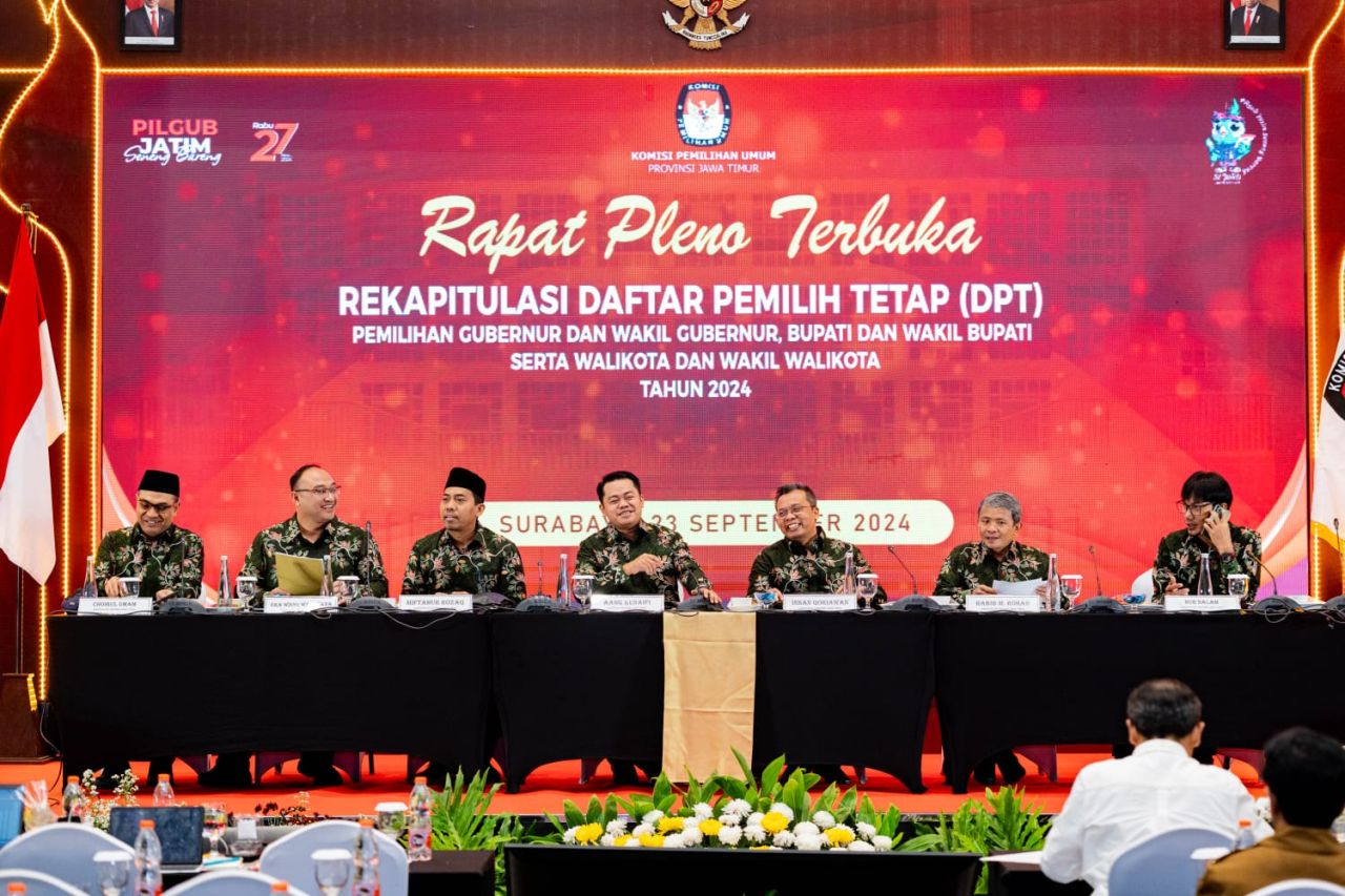 31.280.418 Warga Jatim Masuk Dalam Daftar Pemilih Tetap Pilkada Serentak 2024
