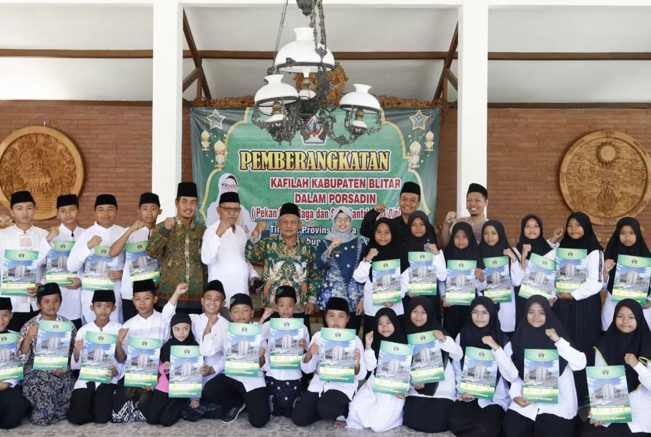 Berangkatkan Kafilah Porsadin, Bupati Blitar: Semoga Bisa Menjadi Juara