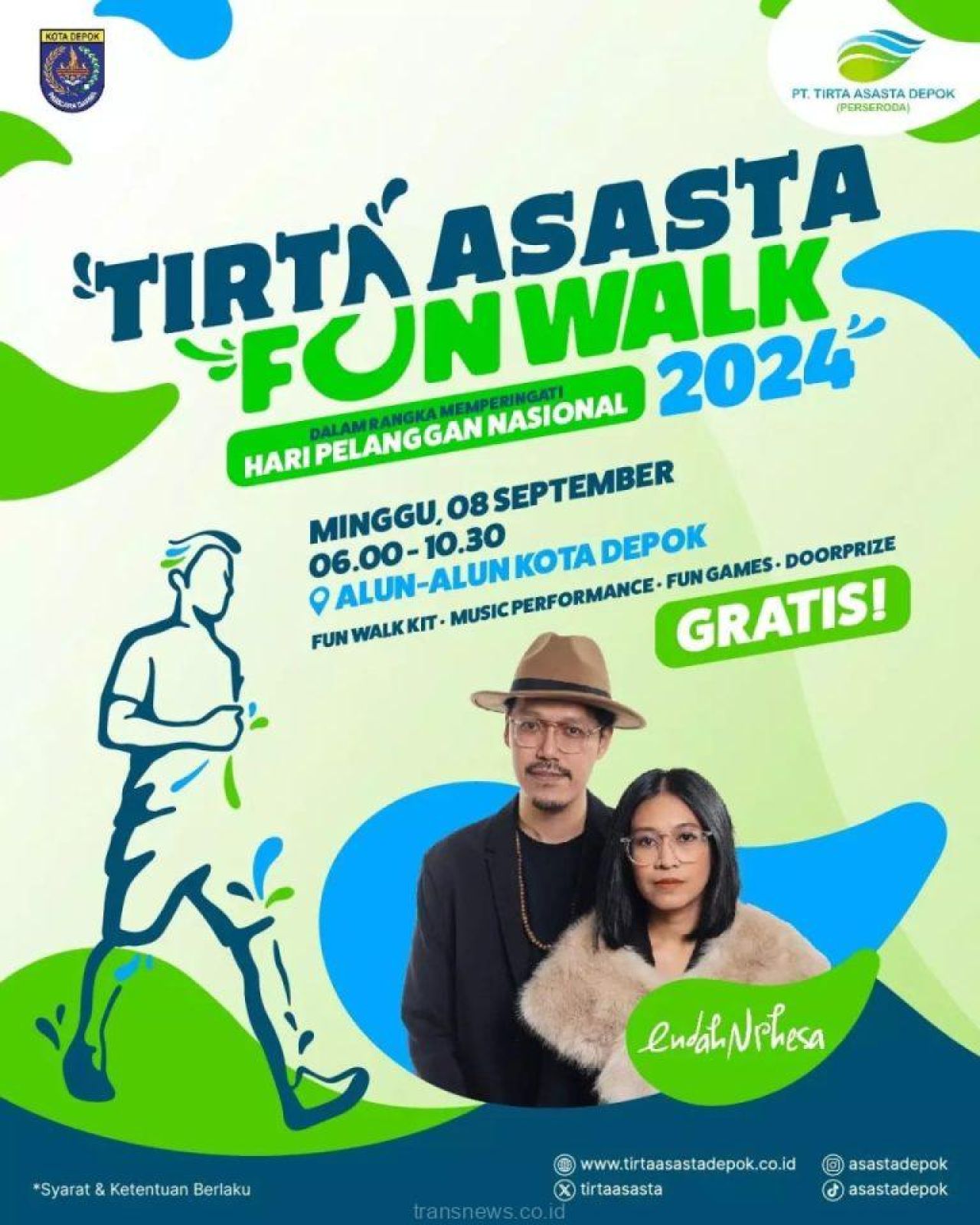 Besok,  PDAM Depo Gelar Fun Walk