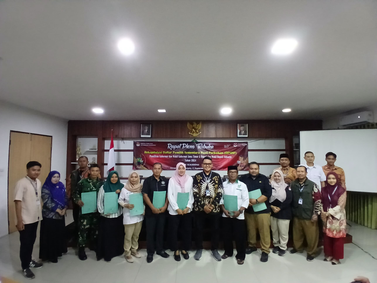 PPK Sukodono Gelar Rapat Pleno Terbuka Penetapan DPSHP Tingkat Kecamatan untuk Pilkada 2024