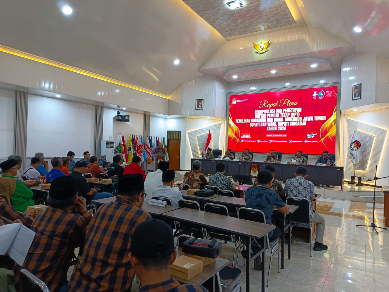  KPU Kabupaten Sidoarjo Tetapkan 1.479.539 DPT Untuk Pilkada Serentak Tahun 2024