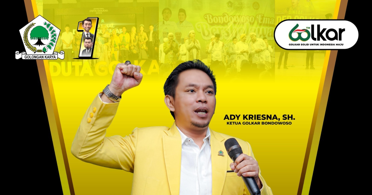 Golkar Bondowoso Rayakan HUT ke-60, Ady Kriesna Ajak Dukung Pasangan RAHMAD