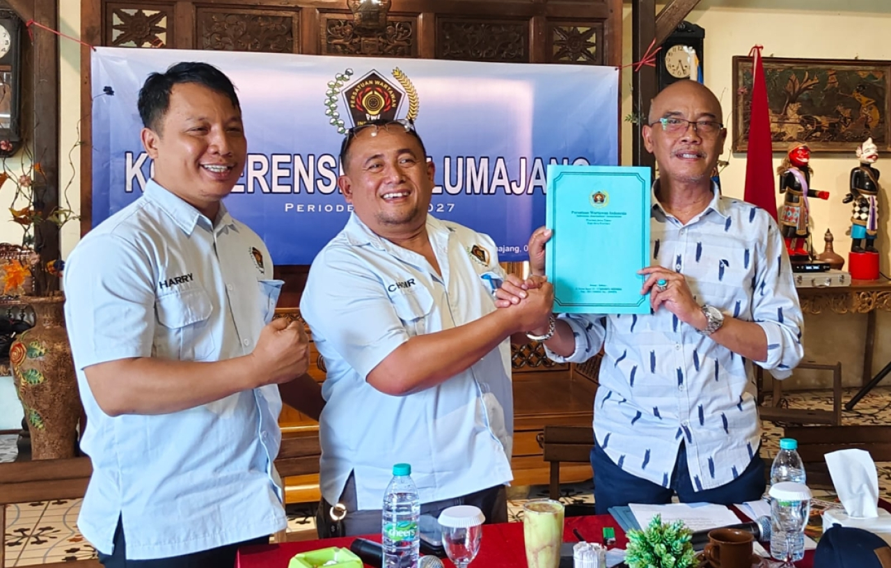 Mujibul Choir Terpilih Aklamasi Jadi Ketua PWI Lumajang Periode 2024-2027