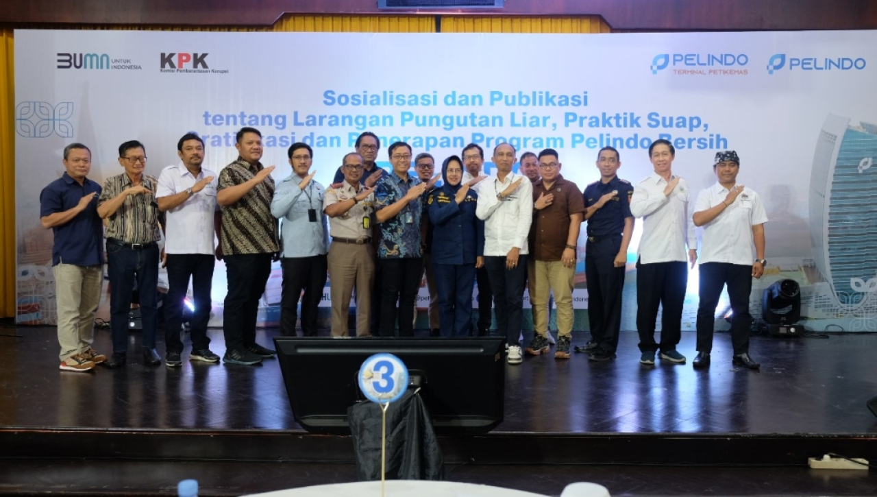 Pelindo Regional 3 dan Pelindo Terminal Petikemas Gelar Sosialisasi Pelindo Bersih Perkuat Komitmen Anti-Korupsi