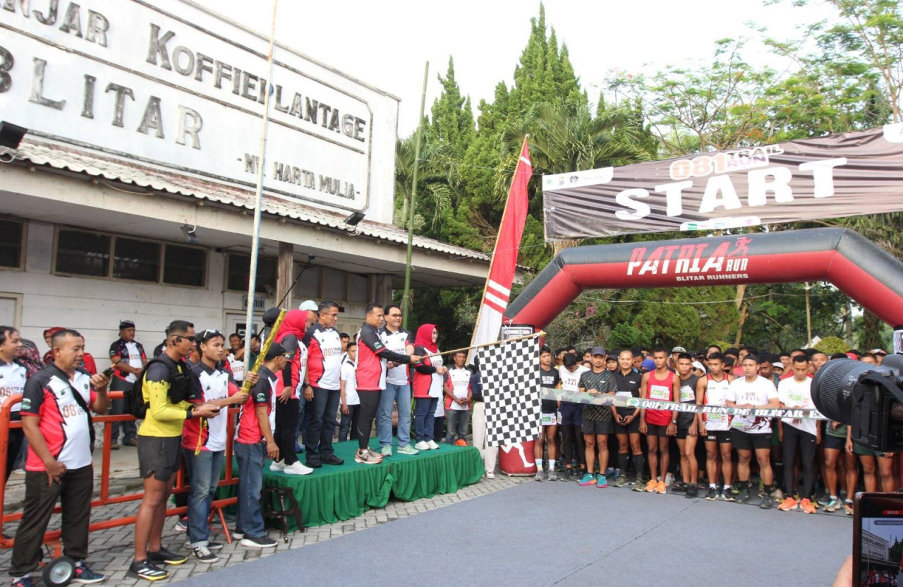 Meriahkan HUT Korem 081/DSJ Ke-61, Kodim 0808/Blitar dan Yonif 511/DY Gelar Trail Run De Blitar Explorer
