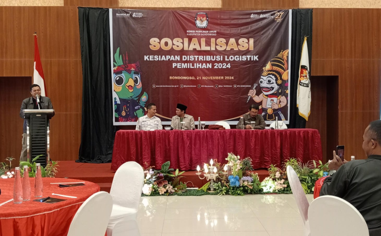KPU Bondowoso Gelar Sosialisasi Kesiapan Distribusi Logistik Pemilihan 2024