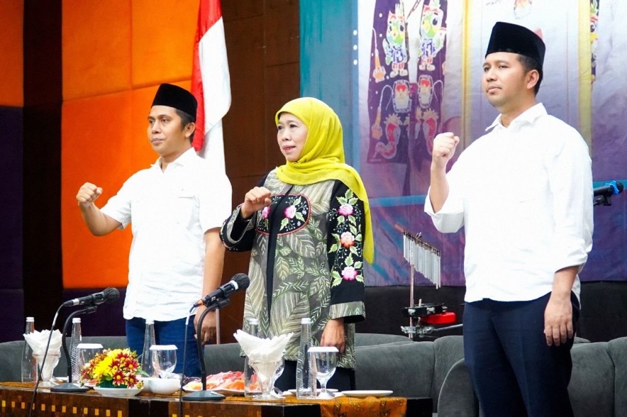 Dukungan Terus Mengalir, Brigade Bunda Jatim Yakin Khofifah-Emil Menang Telak