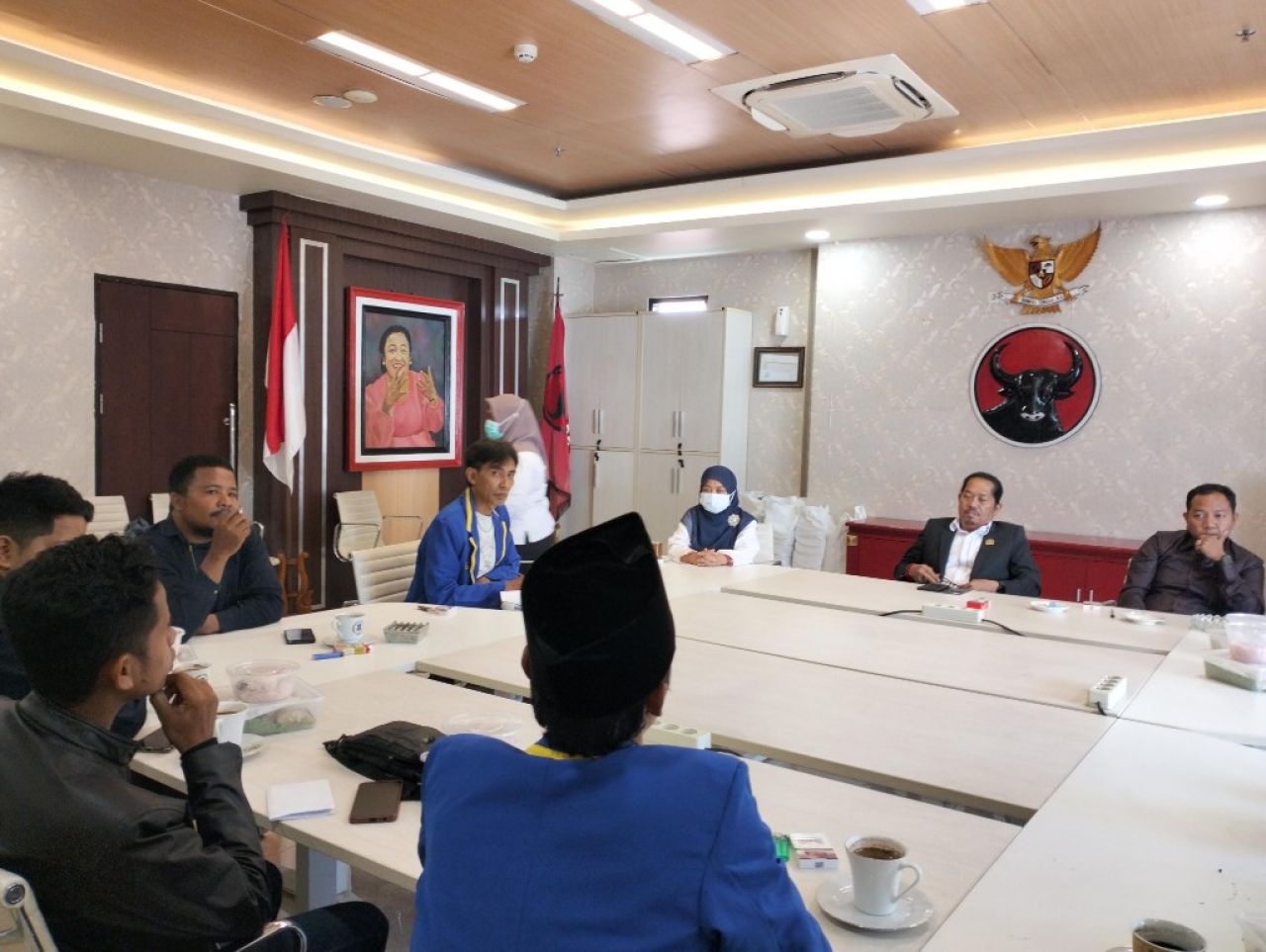 Bangun Sinergitas, IKA PMII Pejuangan Unitomo Audensi dengan Fraksi PDIP - PAN