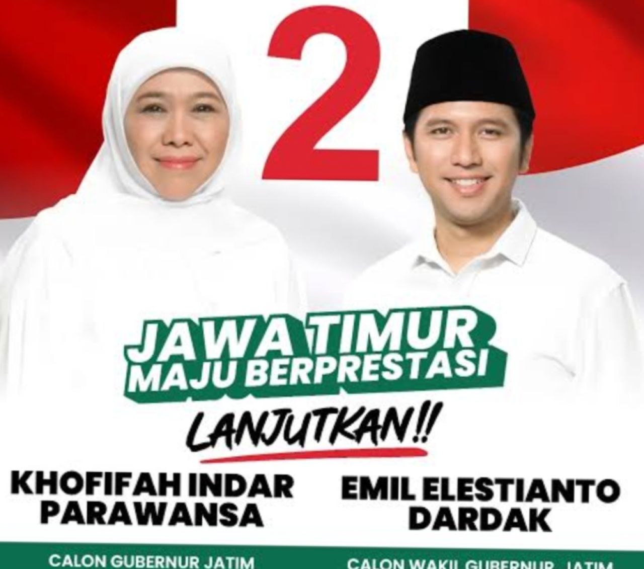 Khofifah-Emil Unggul Telak di TPS Emil Dardak di Trenggalek